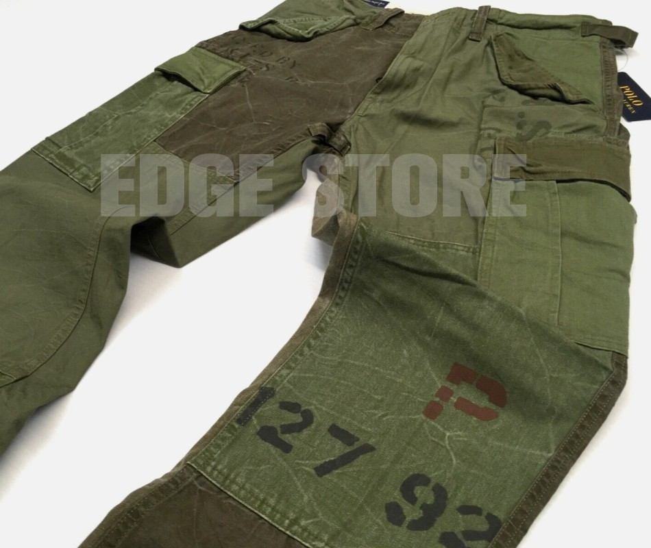 Polo Ralph Lauren Distressed Patchwork Military US Army