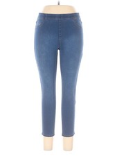 M S Women Blue Jeggings 14