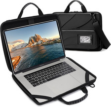 14inch Laptop Case Hard Shell Laptop Bag with Shoulder Strap for Men Women NEW