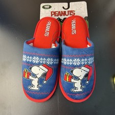 Peanuts Snoopy And Woodstock Slippers Ladies L 9-10 New Holiday Christmas Gift