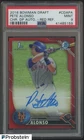 2016 Bowman Chrome DP Red Refractor Pete Alonso RC Rookie ON CARD AUTO 1/5 PSA 9