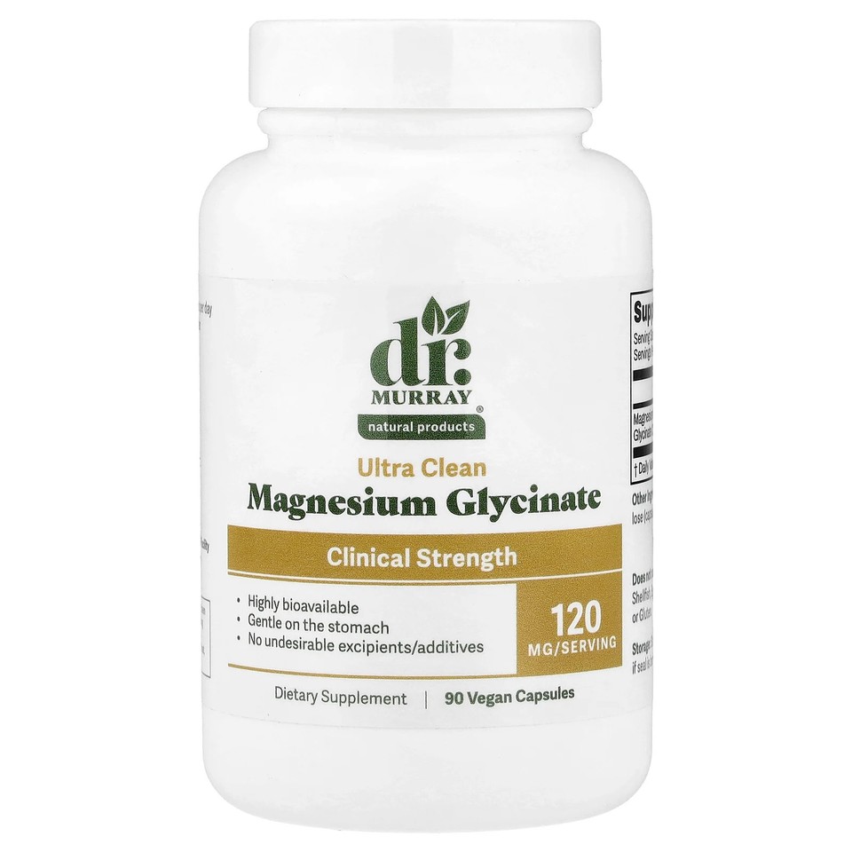 Magnesium Glycinate, 120 mg, 90 Vegan Capsules