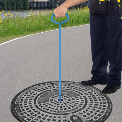 #ad Heavy Duty Manhole Cover Hook 30 Inch 440 Lbs Capacity Alloy Steel Lifting Tool $25.94