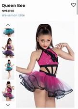 Weissman Queen Bee NV13190 Pink and Black Dance Costume Adult