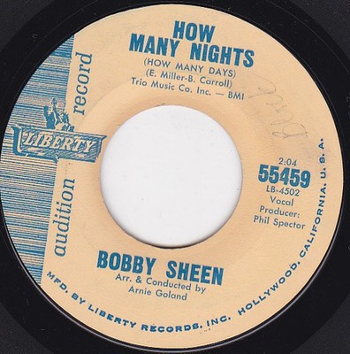 Bobby Sheen - How Many Nights How Many Days / How Can We Ev - Promo - C8100z