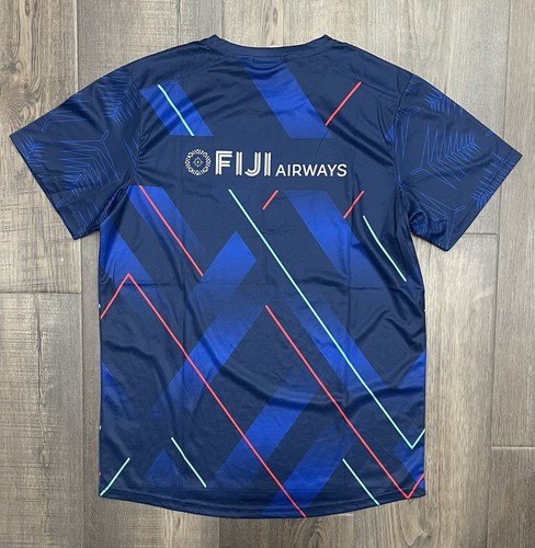 New Balance Fijian Drua Jersey Fiji Super Rugby Pacific Coaches Shirt Large NWT - Picture 8 of 9