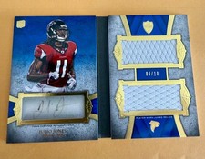 2011 Julio Jones 9/10 Topps Supreme Rookie Auto Double Jumbo Relic Falcons
