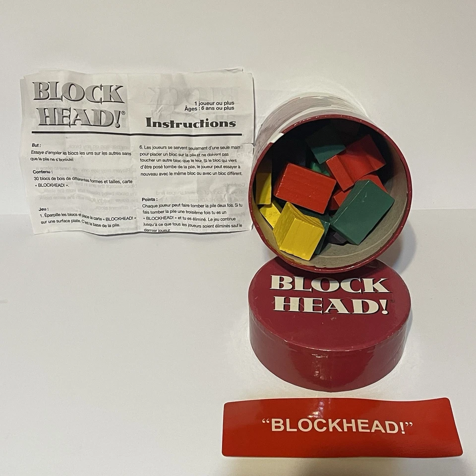 Pressman Block Head The Original Stacking Game Complete - Image 3 of 3