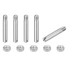 5Pcs Slotted Cylindrical Pin, M4 x 25mm 304 Stainless Steel Dowel with Nut