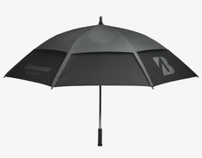 NEW Bridgestone 62" Tour Gray/Black Dual Canopy Golf Umbrella