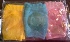 Lot of 3 Pairs Baby Kids Crawling Knee Pads Safety Antislip Leg Elbow Protectors