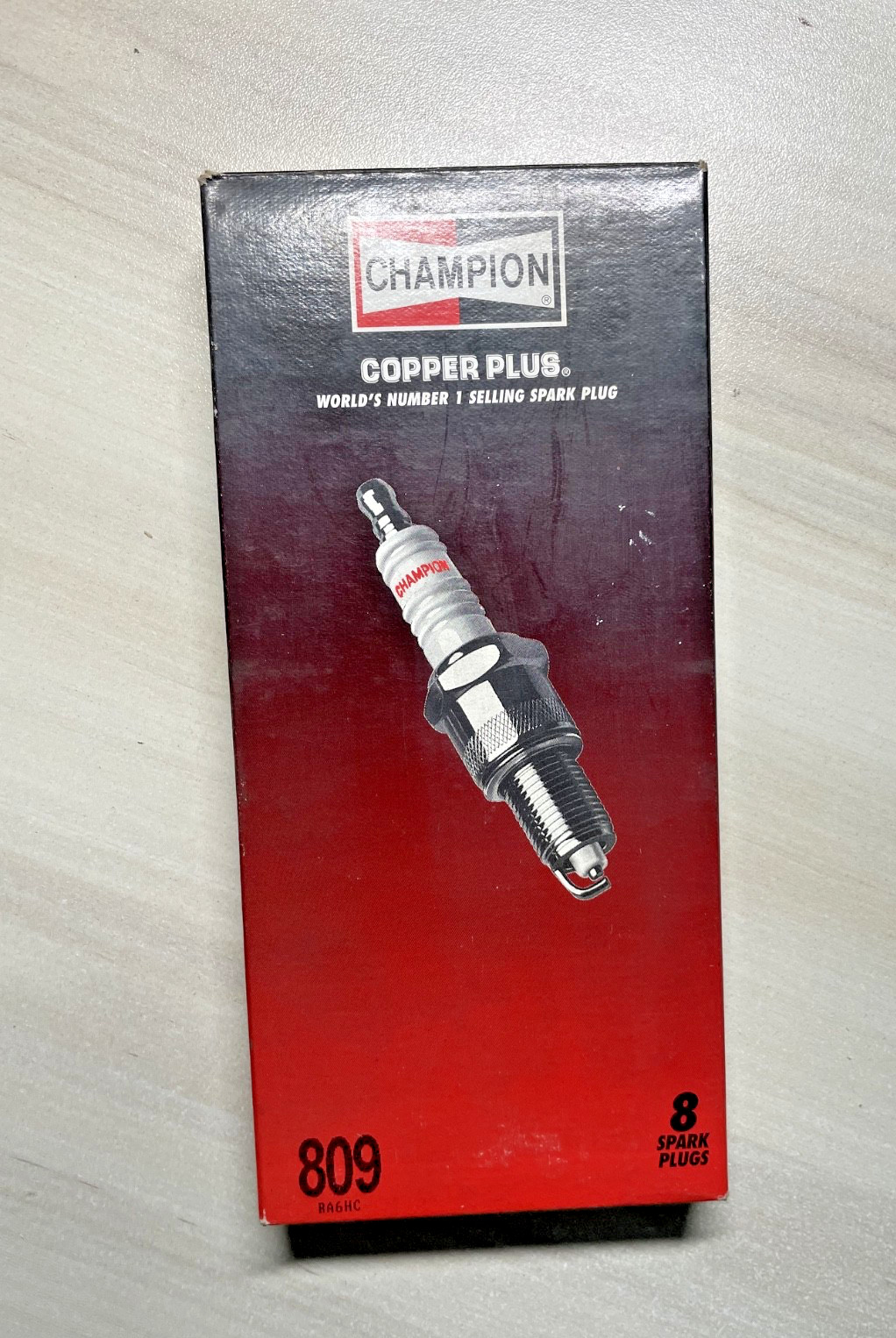 LOT OF 8 , Champion Copper Plus Spark Plugs 809 / RA6HC