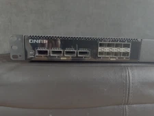 QNAP 12-Port 100GbE Half-Width Rackmount Layer 2 Managed Switch with Four 100GbE