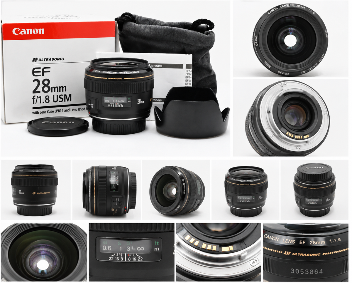Canon EF 28mm F1.8 USM AF Lens Full Frame EOS Tested Japan | eBay
