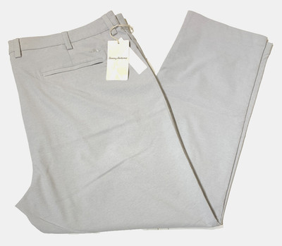 NWT Tommy Bahama Mens Stretch ISLAND ZONE PERFORMANCE OXFORD Bala Shark SZ 46X32