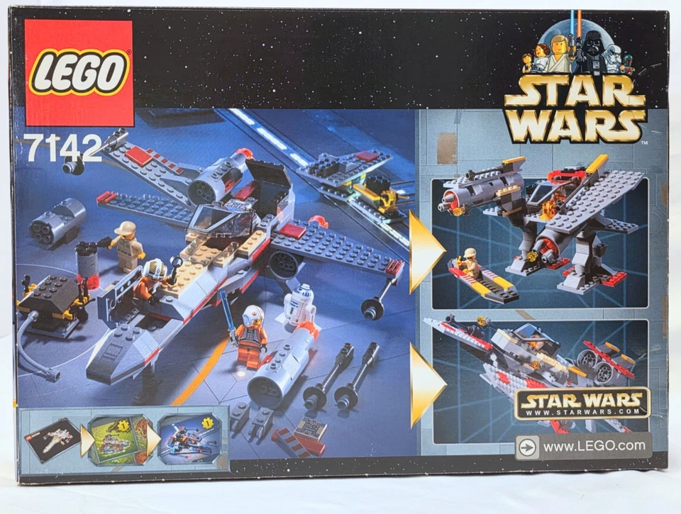 Lego 7142 Star Wars: X-wing Fighter, Sealed, MINT, Luke Skywalker, R2-D2 - Image 2 of 4