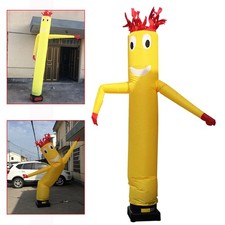 Yellow 10ft Inflatable Wacky Waving Flailing Arms Tube Man Dancing Air Puppet