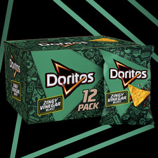 Doritos Zingy Salt & Vinegar Snacks “Case Deal 12 X 180g” (Best Before 20.09.25)