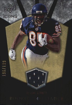 2008 Upper Deck Icons Rookie Brilliance Jersey Silver #RB9 Earl Bennett  RC /199