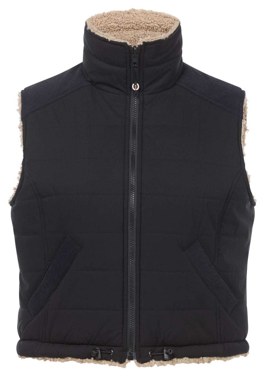 Kerrits Double Up Reversible Crop Vest - Black