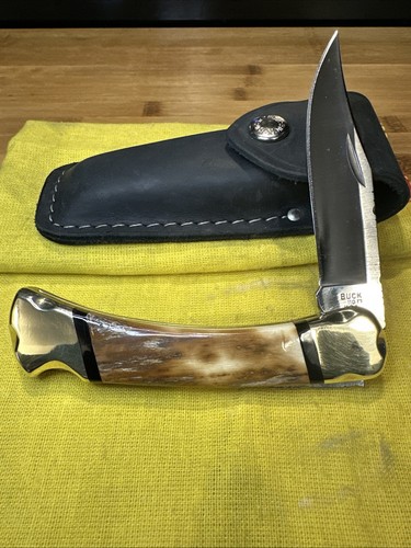 2001 Custom Buck 110 Lockback Custom From The Frozen Tundra Bone “Rare”