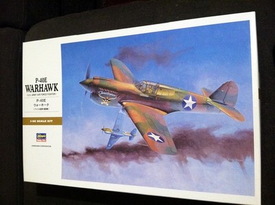 Hasegawa 1/32 08879 Curtiss P-40E Warhawk Fighter Model Ed Rector Flying Tigers