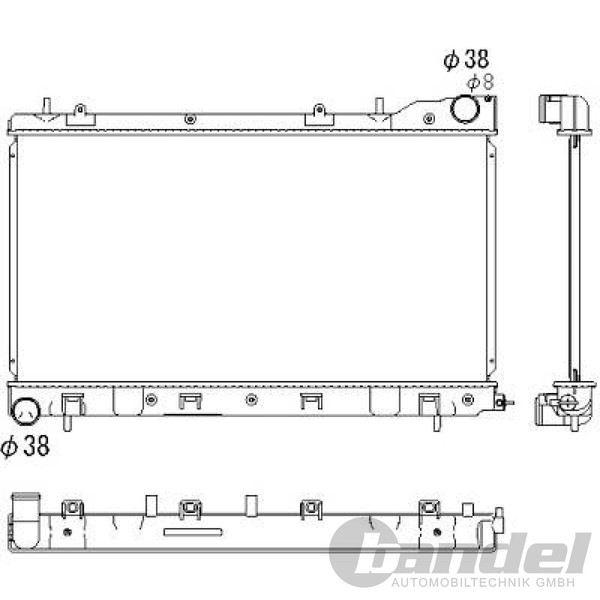 Diederichs KÜHler MotorkÜHlung WasserkÜHler Radiator | DCM3048-image