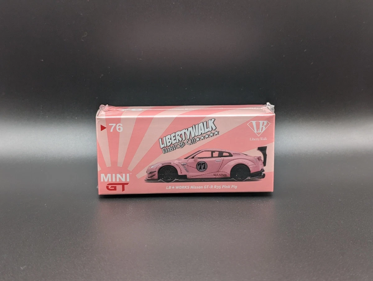Minigt 1/64 LB★WORKS GT-R Pink Pig RHD 1:64 MINI GT LB WORKS Nissan GTR Pink Pig #76 RHD | eBay