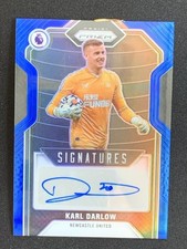 Karl Darlow 2021-22 Panini Prizm Premier League Signatures Blue Auto #S-KDW