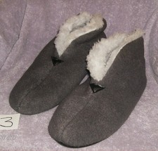 NEW GRAY ISOTONER BOOTIE SLIPPERS SIZE 9-10 MED WASH DRY SKID-FREE SOLES