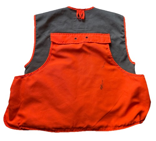 Master Sportsman Blaze Orange Hunting Vest Mens XL Pockets Ammo Loops Hunter - Picture 2 of 8
