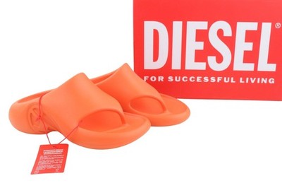 Diesel Sa-Maui X Herren Sneaker Sneaker Mule Flip-Flop Orange EU44