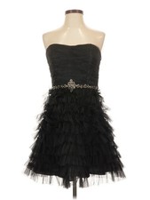 David's Bridal Women Black Cocktail Dress 8