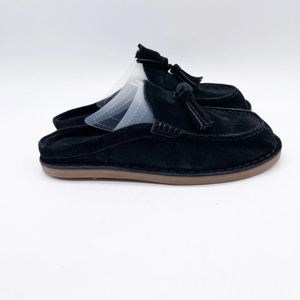 Mocasines para mujer Jeffrey Campbell Wrkathome Mule de gamuza negra talla 5 Foto 3 de 4