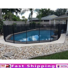 Pool Safety Fence 4ft High 12ft Long UV Resistant Adjustable Easy Install New