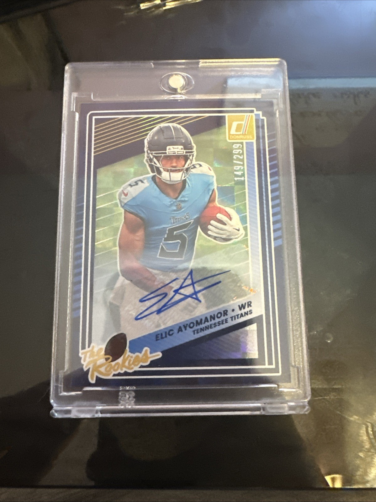 ELIC AYOMANOR 2025 Donruss The Rookies #37 Rookie RC Autograph Auto #149/299