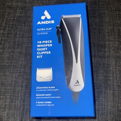 Andis Ultra Clip Hair Clippers, 10 Piece Home Barber And Beard Cutting Clipper