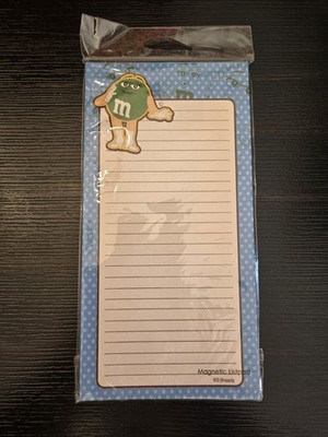 2008 M&M s Green Character Magnetic List Pad 60 Sheet Factory Sealed