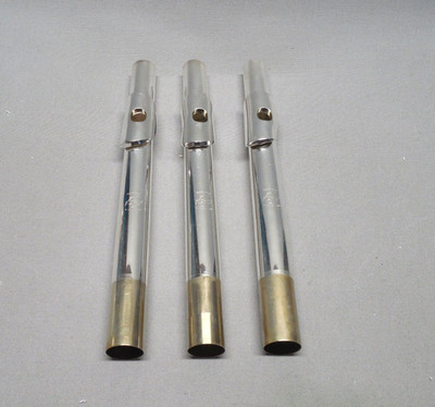 Lot of 3 used Gemeinhardt Flute Head Joints - For Parts or Not Working