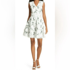 TED BAKER Nolla Floral-print Stretch-crepe Dress In White