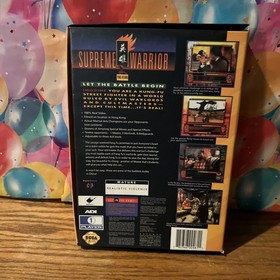 SUPREME WARRIOR Sega CD 32X Complete Great CONDITION