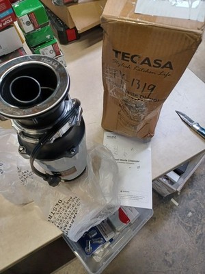 Tecasa 1/2 HP Garbage Disposals, 2600 RPM, 30.4 oz, 115V, With Power Cord