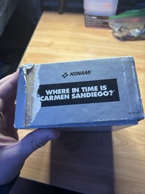Where in Time is Carmen Sandiego? (Nintendo NES 1991) Konami - BOX ONLY