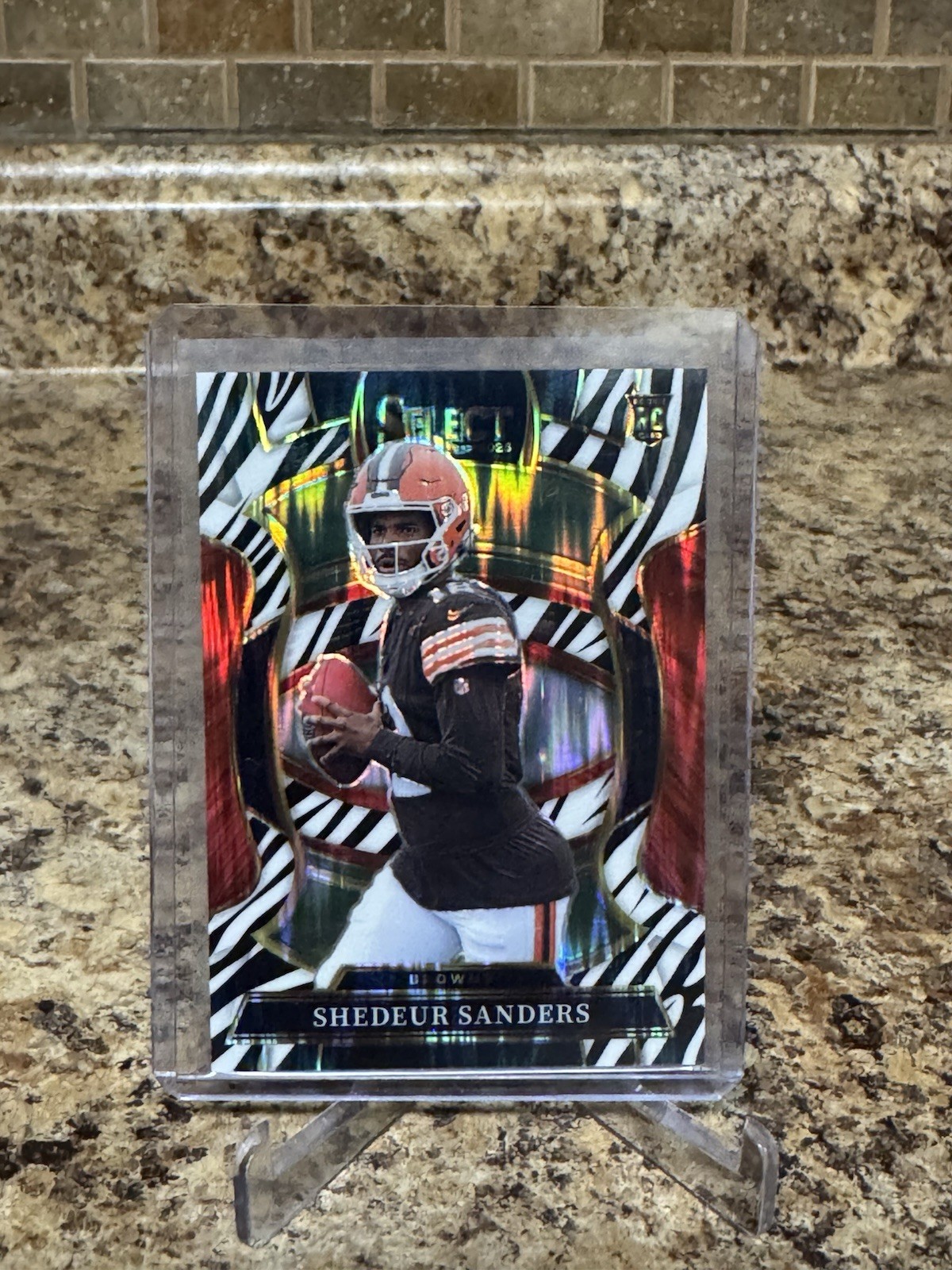 2025 Panini Select - Concourse Shedeur Sanders #54 Zebra Prizm (RC)