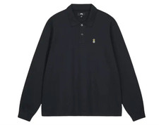 NWT Stussy Ribbed Polo Shirt XL