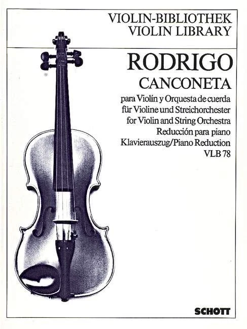 Canzonetta (Ludwig) Joaquín Rodrigo Book [Softcover] Violin and String Orchestra - Image 2 of 3