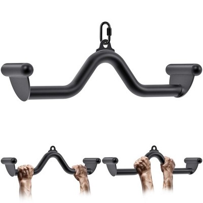 20'' LAT Pull Down Bars Cable Machine Attachment, Rowing T-bar V-bar Set, Back...