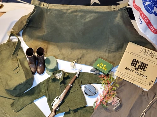 Vintage 1964 Hasbro GI Joe ACTION SOLDIER Early Issue BIVOUAC/COMMAND POST Set