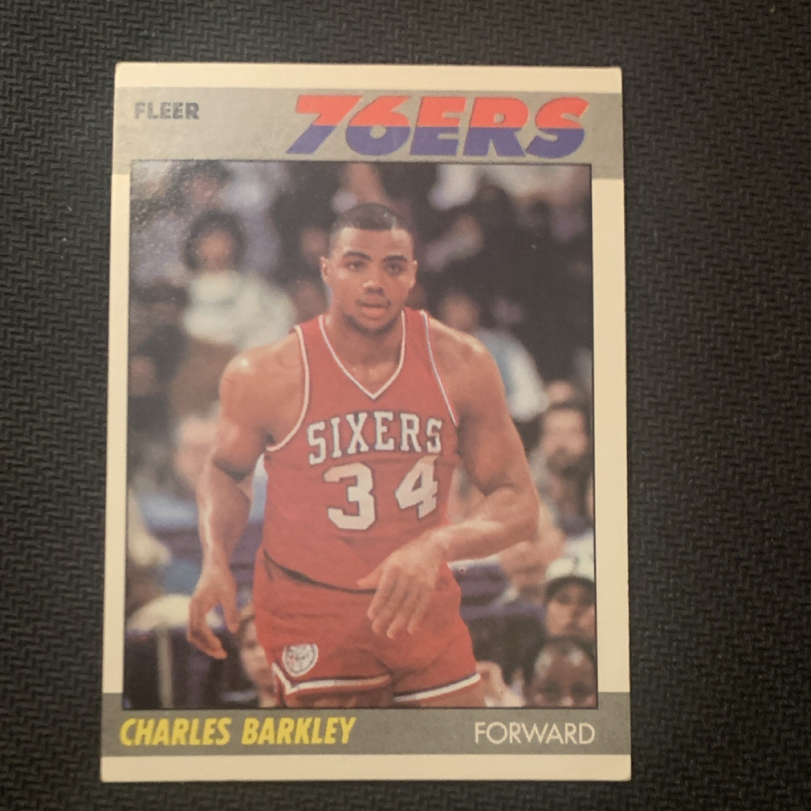 Fleer 1987-88 Charles Barkley #9 Philadelphia 76ers NBA Basketball Base Card