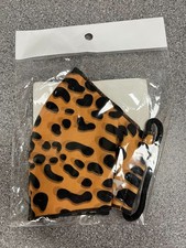 Leopard Print Reusable Cloth Face Mask Non-Medical Size Medium